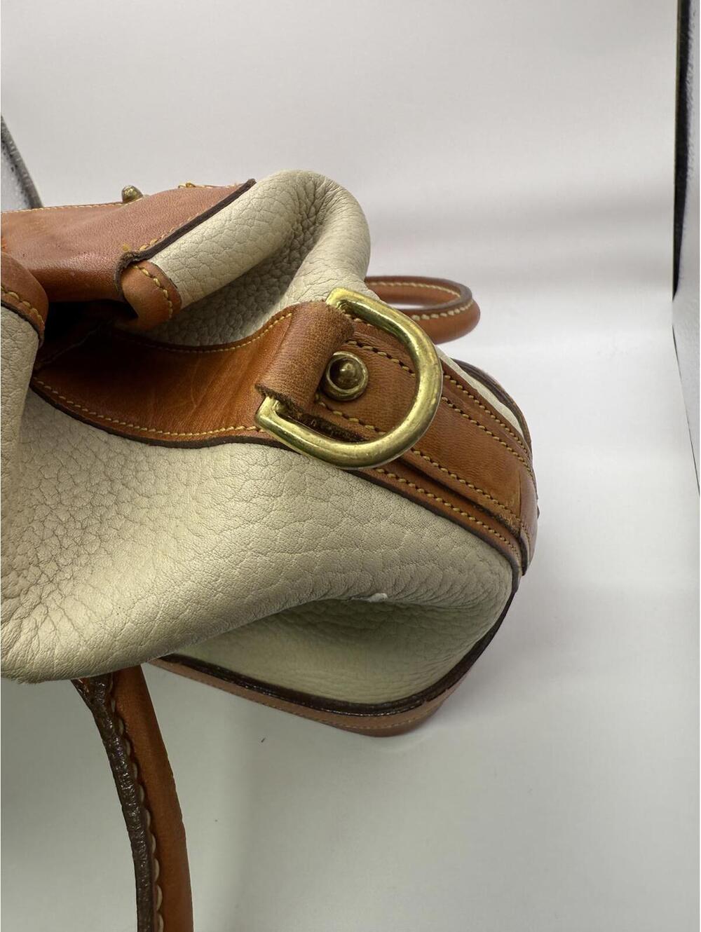 Dooney & Bourke Vintage Leather and Pebbled Leather Satchel Doctor's Bag - Picture 12 of 12